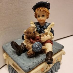 🧸📿 Jewelry trinket box kid with teddy bear